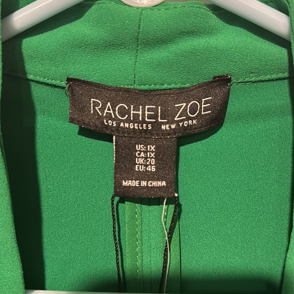RACHEL ZOE GREEN 3/4 SLEEVE BLAZER JACKET - Picture 3 of 8